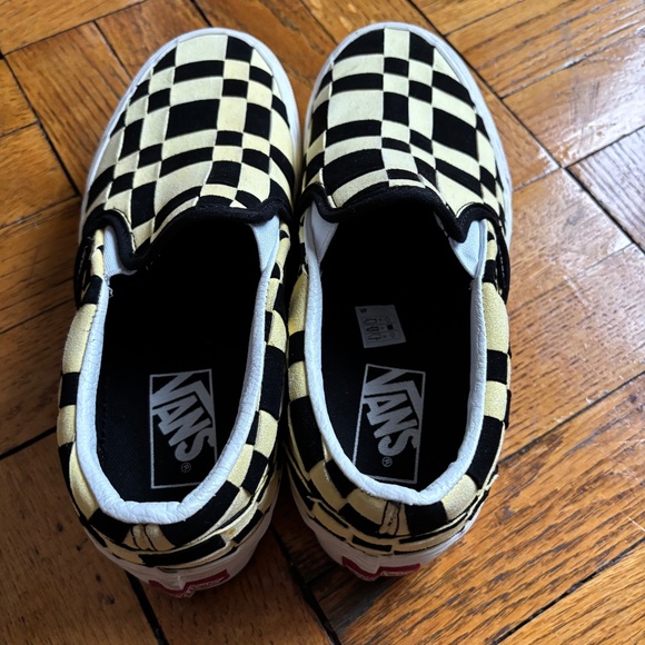 Platform Slip-on Vans – Black & White I Size 7.5 Women's - Picture 5 of 6